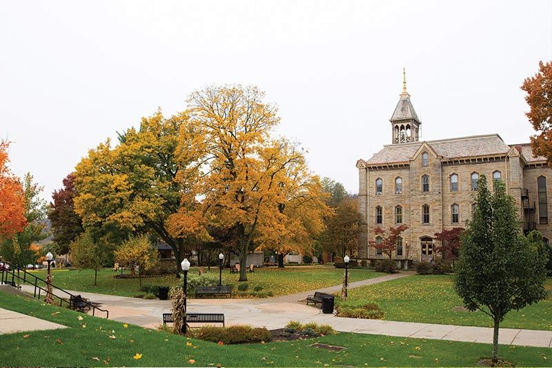 East side of Old Main